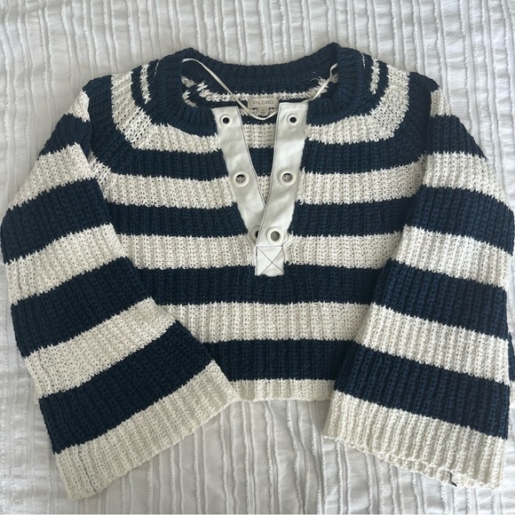 Pilcro Anthropologie striped sweater Petites Small - Picture 1 of 7